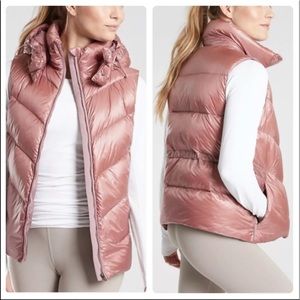 ATHLETA Packable Lofty Down Puffer Hooded Vest XS
